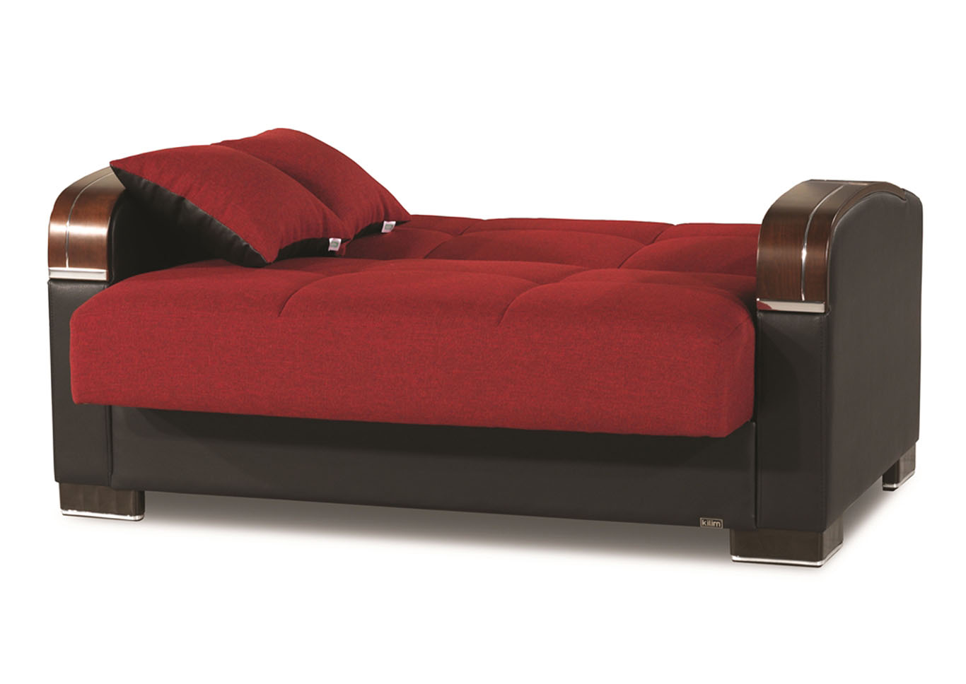 Mobimax Red Polyester Love Seat,Ottomanson (Previously Casamode)